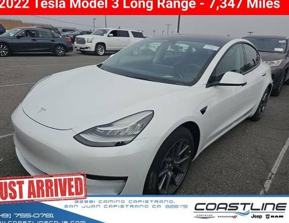 TESLA MODEL 3 2022 5YJ3E1EB8NF263442 image